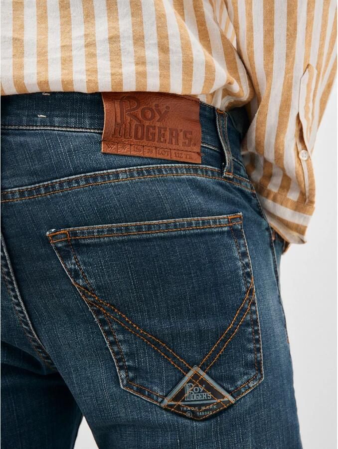 Roy Roger's Slim-Fit Denim Stretch Jeans Blue Heren - Foto 2