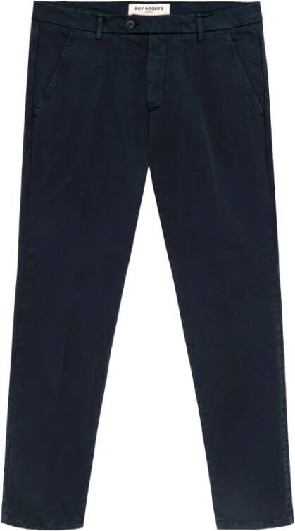 Roy Roger's Slim-fit Trousers Blauw Heren