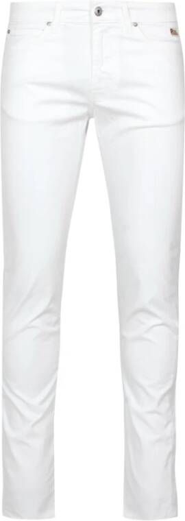 Roy Roger's Slim-fit Trousers White Heren
