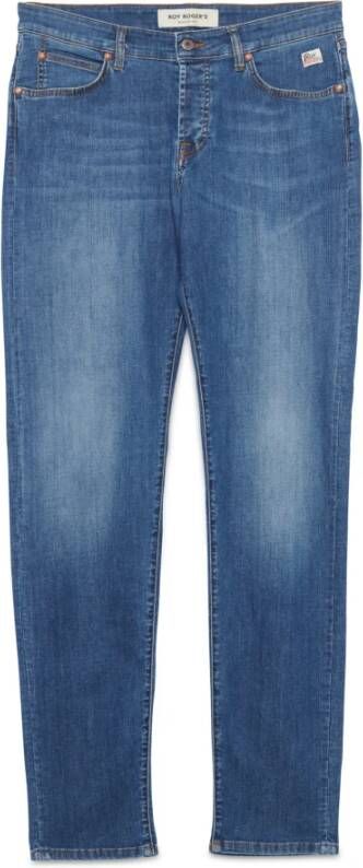 Roy Roger's Straight Jeans Blauw Heren