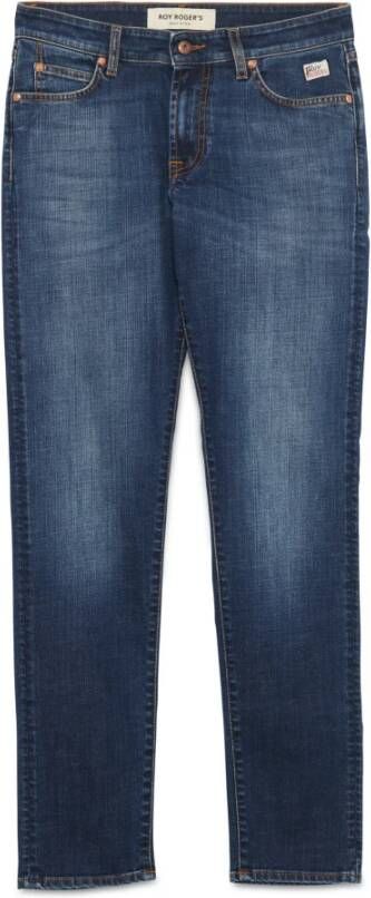 Roy Roger's Slim-Fit Denim Stretch Jeans Blue Heren