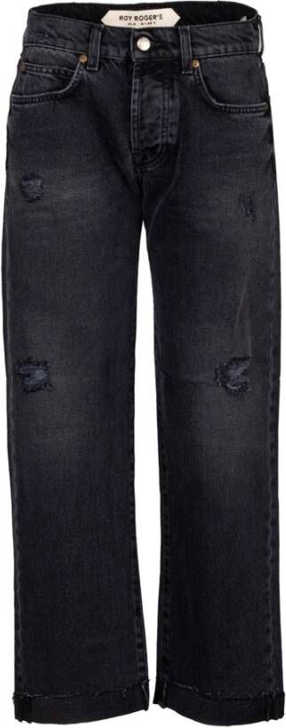 Roy Roger's Straight Jeans Zwart Dames