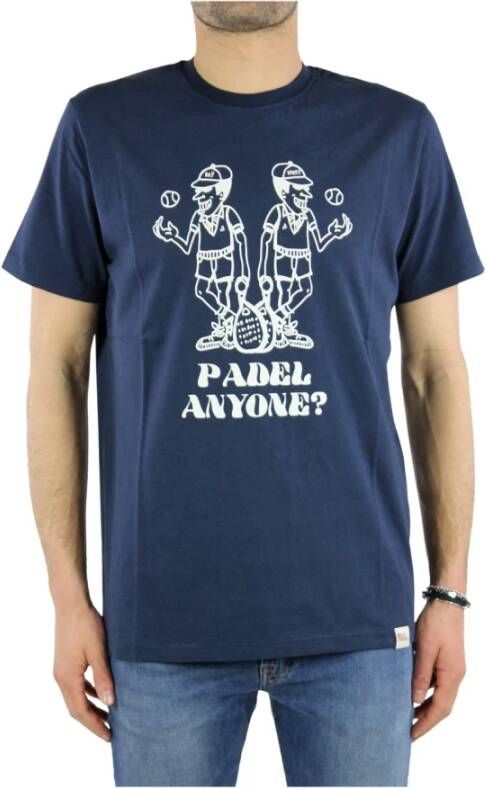 Roy Roger's t-shirt Blauw Heren
