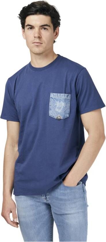 Roy Roger's T-Shirts Blauw Heren
