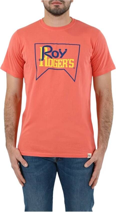 Roy Roger's T-Shirts Rood Heren
