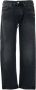 Roy Roger's Zwarte Denim Jeans Mid-Rise Taille Boyfriend Fit Zwart Dames - Thumbnail 1