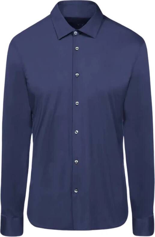 RRD Jacquard Oxford Formeel Overhemd Blauw Heren
