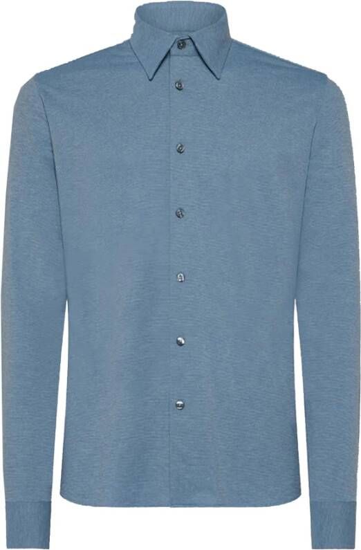 RRD Oxford Jacquard Shirt A23 Blue Heren