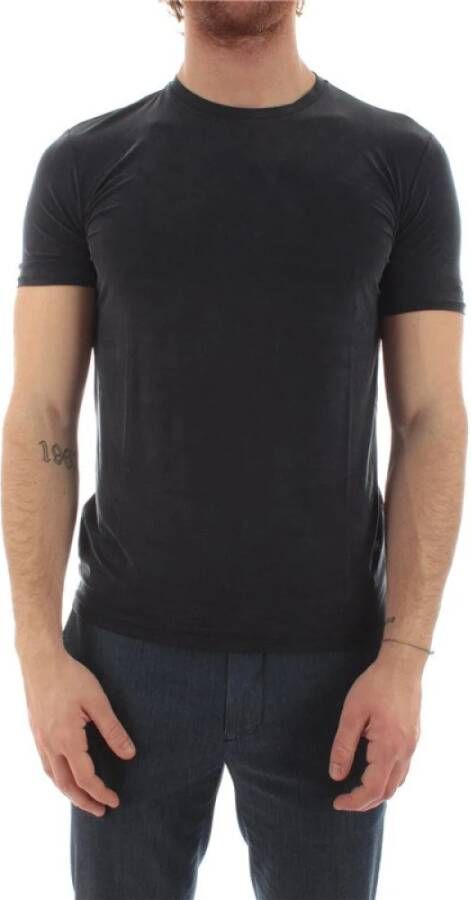 RRD Cupro Elastische Zwarte T-Shirt Zwart Heren