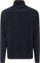 RRD Blauwe Velvet Coltrui Trui voor Mannen Blue Heren - Thumbnail 2