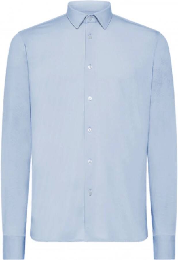 RRD Witte Hemel Micro Patroon Overhemd Blauw Heren