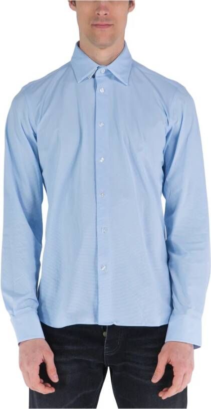RRD Jaquard Oxford Overhemd Blauw Heren