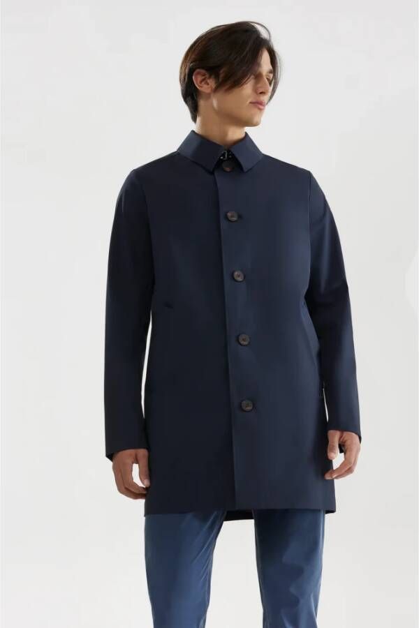 RRD Jas met enkele rij knopen Blauw Heren