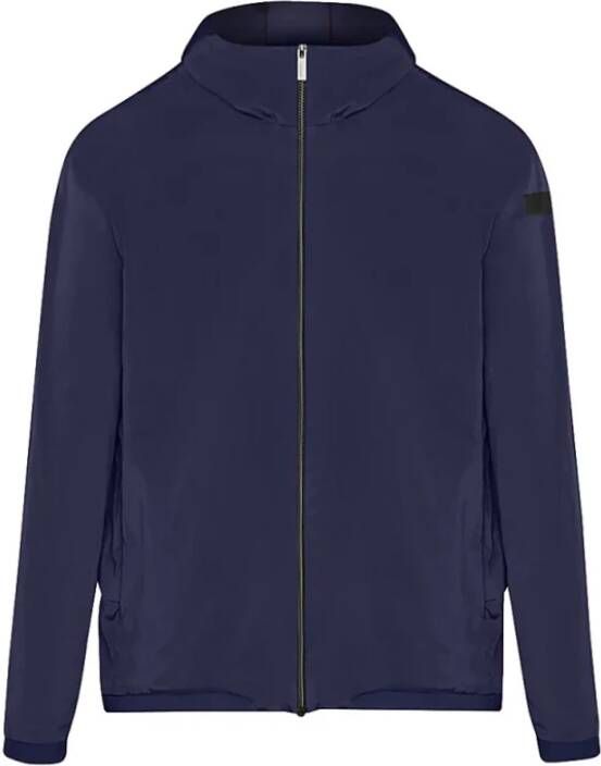 RRD Blauwe Sweatshirt met Rits en Capuchon Blauw Heren