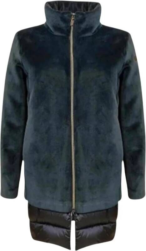 RRD Neo Velvet Down Coat Blue Dames