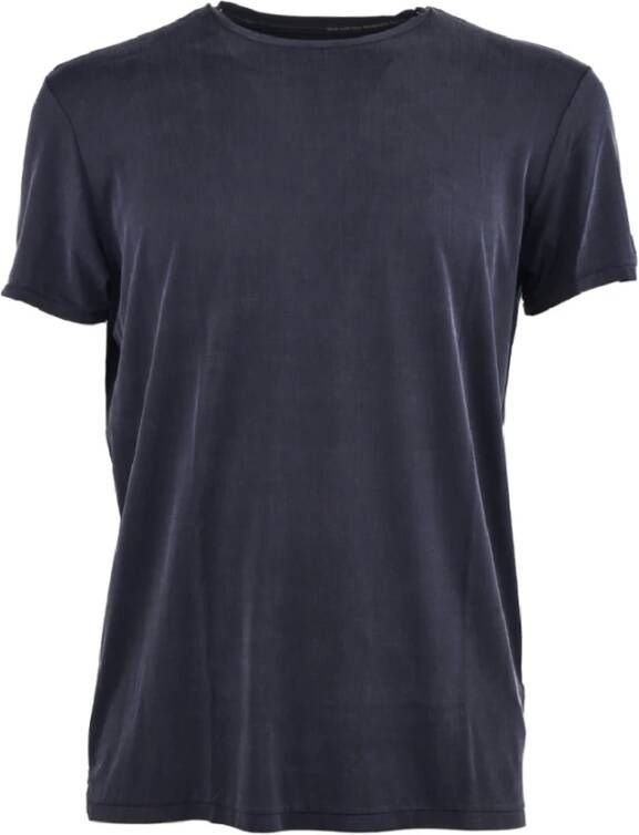 RRD Luxe Zijden Blend T-Shirt Blauw Heren