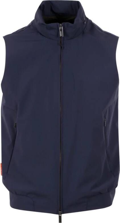 RRD Lycra Vest met Stretch Kraag Blauw Heren