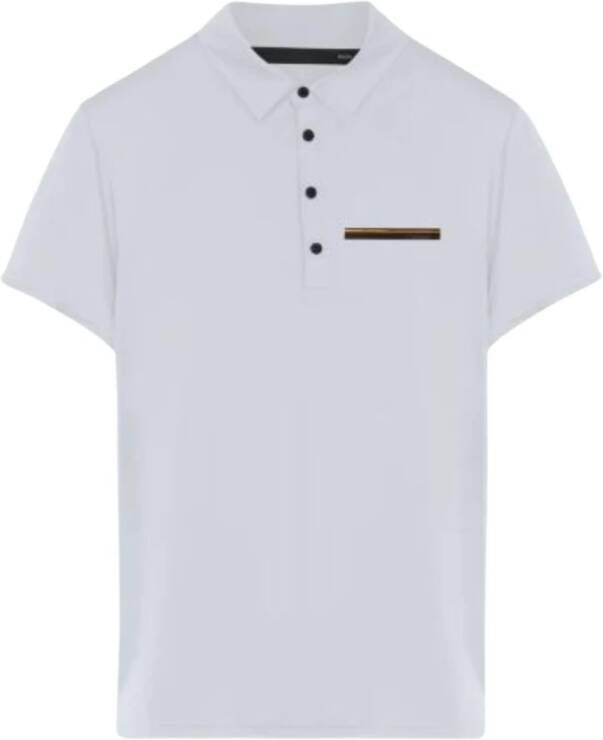 RRD Monochromatische Oxford Bond Pocket Polo Shirt White Heren