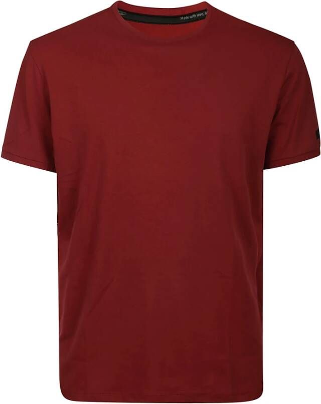 RRD Rode Katoenen Korte Mouw T-Shirt Rood Heren