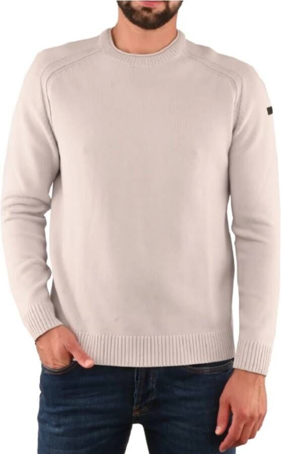 RRD Ronde Hals Gebreide Kleding Stijlvolle en Verfijnde Trui voor Heren Beige Heren