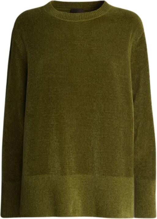 RRD Comfortabele en stijlvolle gebreide trui met ronde hals Groen Dames