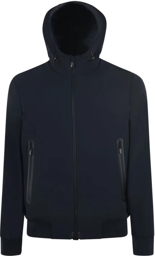 RRD Donkerblauwe Stretch Technische Jas met Capuchon Blue Heren