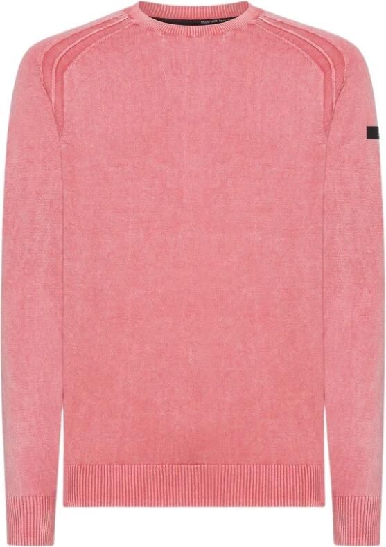 RRD Raglan Techno Wash Crew Neck Shirt Pink Heren