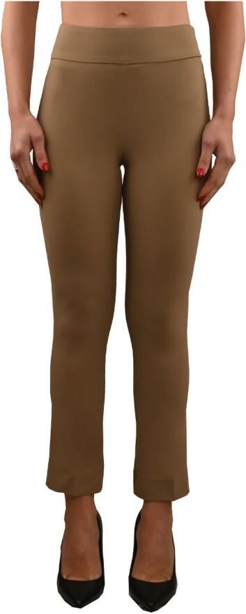 RRD Uitlopende High-Waisted Broek Brown Dames