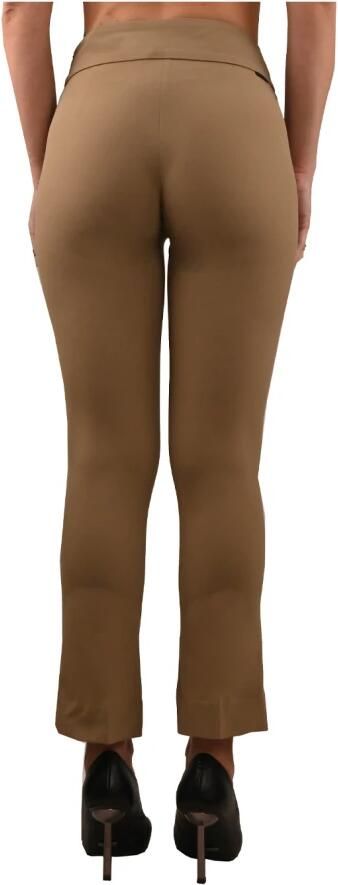 RRD Uitlopende High-Waisted Broek Brown Dames - Foto 3