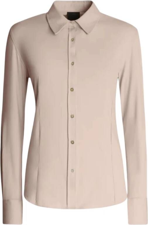 RRD Stretch Oxford Overhemd Klassieke Kraag Pink Dames