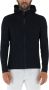 RRD Velvet Cardigan met Rits en Capuchon Black Heren - Thumbnail 1
