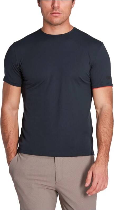 RRD Blauw Katoenen T-shirt Korte Mouw Black Heren