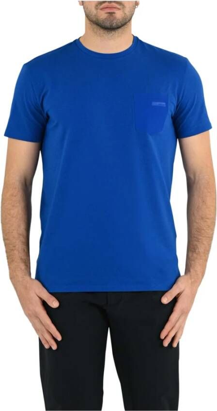 RRD Veelzijdig Jersey T-shirt met Zakje Blauw Heren