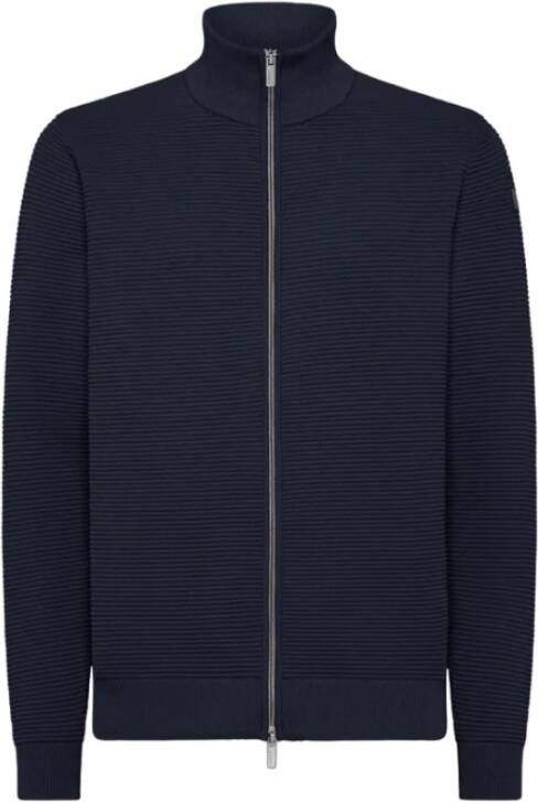 RRD Velvet Ottoman Cardigan Blauw Heren
