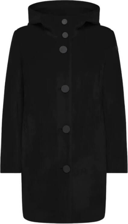RRD Vintage Velvet Parka Zwart Dames