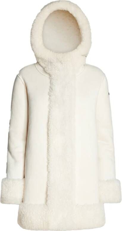 RRD Gezellige Chic Faux Fur Shearling Jas Beige Dames