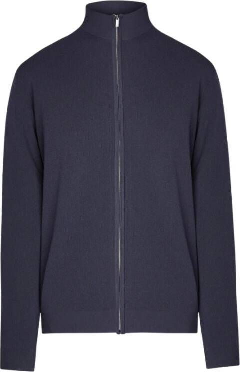 RRD Zip-through Knit Booster Sweatshirt Blauw Heren