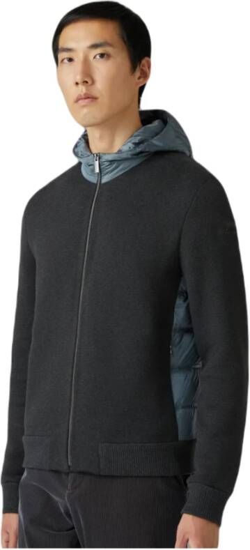 RRD Zip-up Hooded Sweatshirt met nylon inzetstukken Blauw Heren
