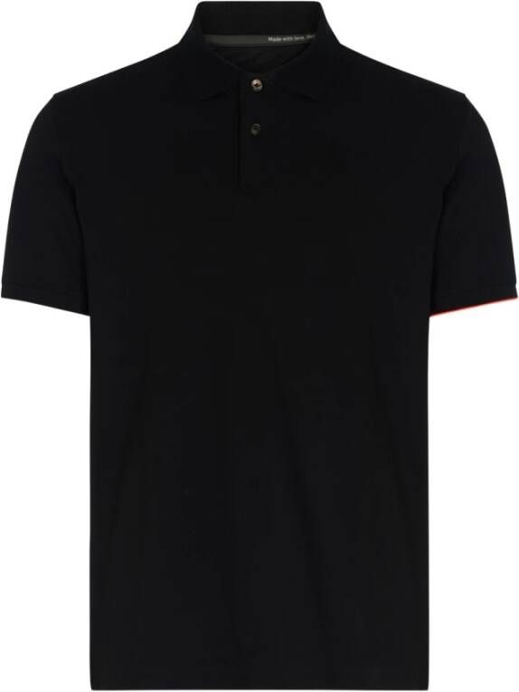 RRD Zwarte technische stof Macro Polo Shirt Zwart Heren
