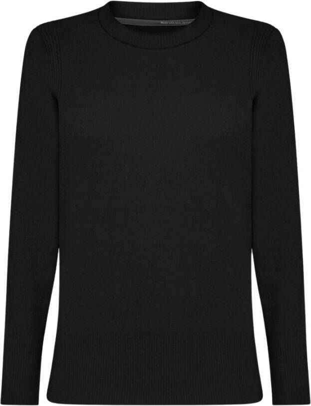 RRD Zwarte Velvet Vent Sweaters Zwart Dames