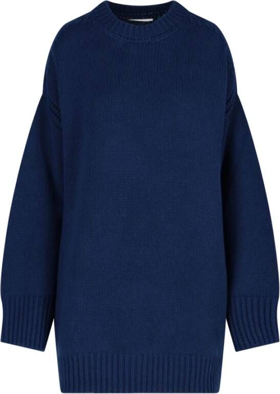 Sa Su Phi Trui met ronde hals Blauw Dames