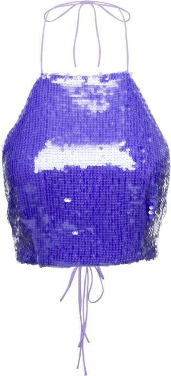 Sabina Musayev Sleeveless Tops Purple Dames