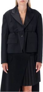 Sacai Jacket 2206170W Zwart Dames
