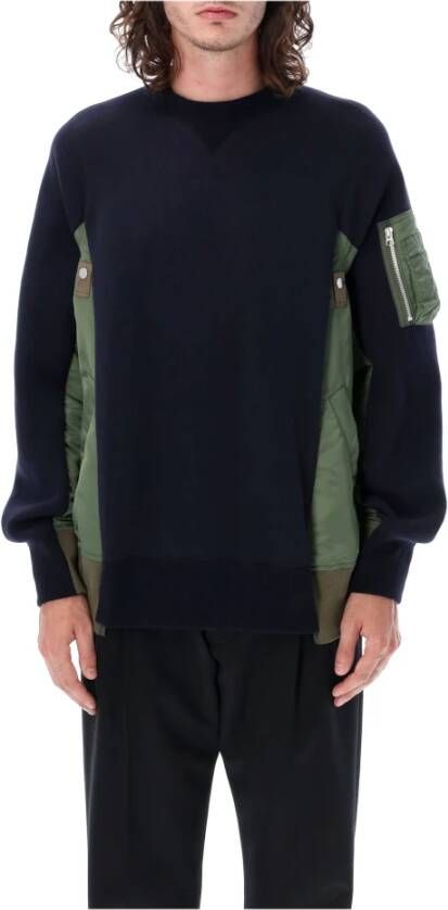 Sacai Knitwear Blauw Heren