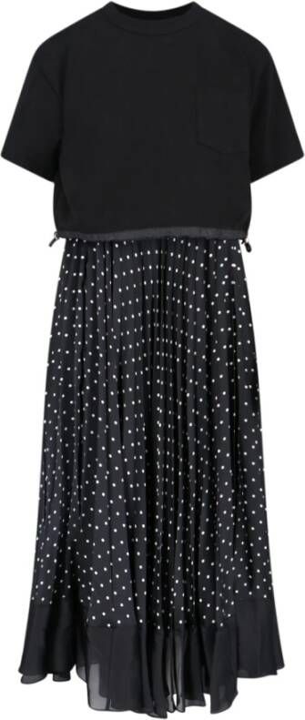 Sacai Maxi Dresses Zwart Dames
