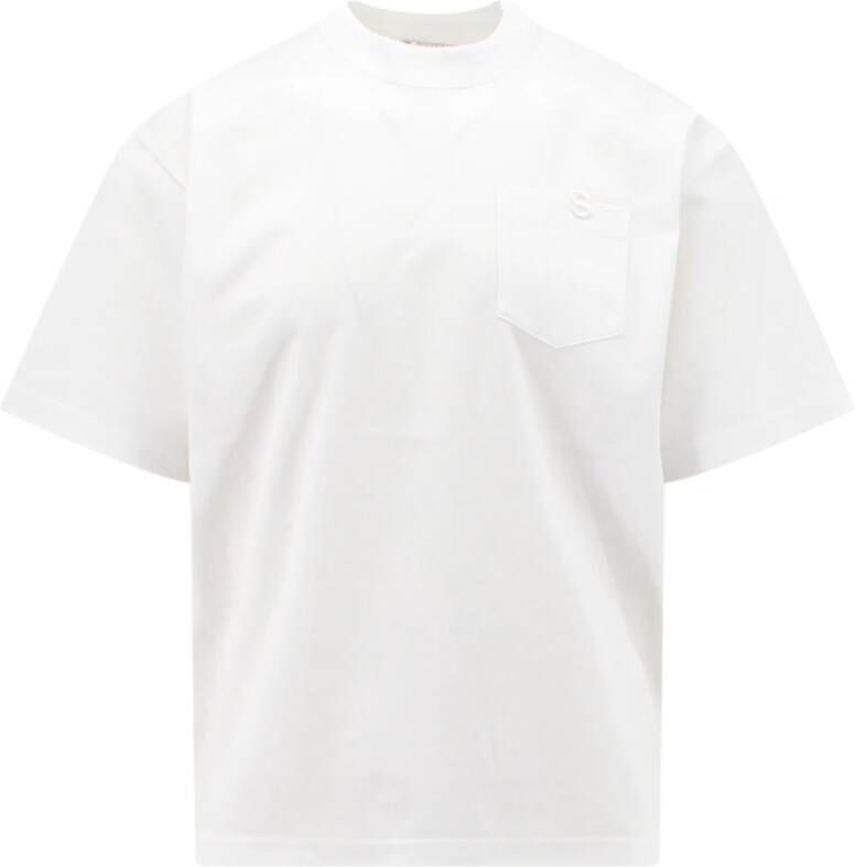 Sacai Zak T-shirt van Katoen White Heren