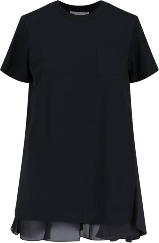 Sacai T-Shirts Zwart Dames
