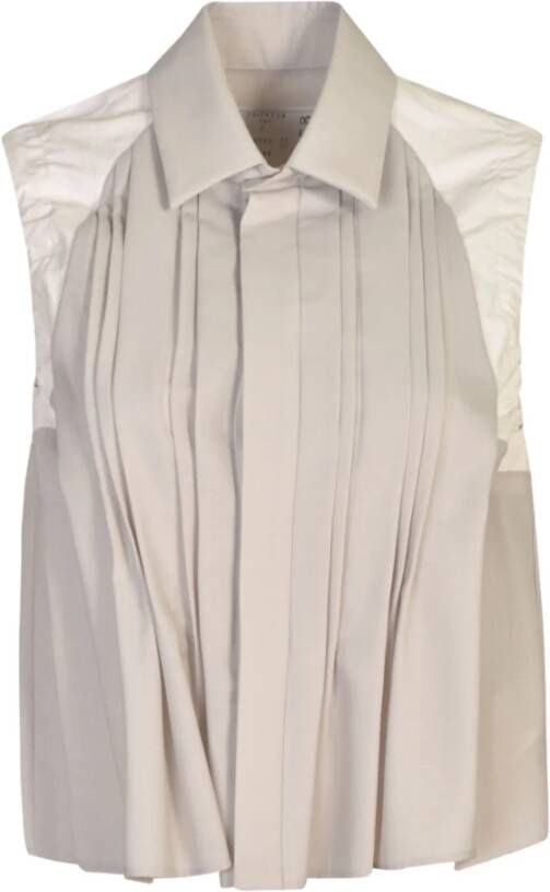 Sacai Witte Overhemden voor Heren White Dames