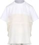 Sacai Witte T-shirts en Polos White Dames - Thumbnail 1