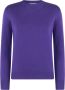 MC2 Saint Barth Crewneck Sweater met St. Barth Borduursel Purple Dames - Thumbnail 1
